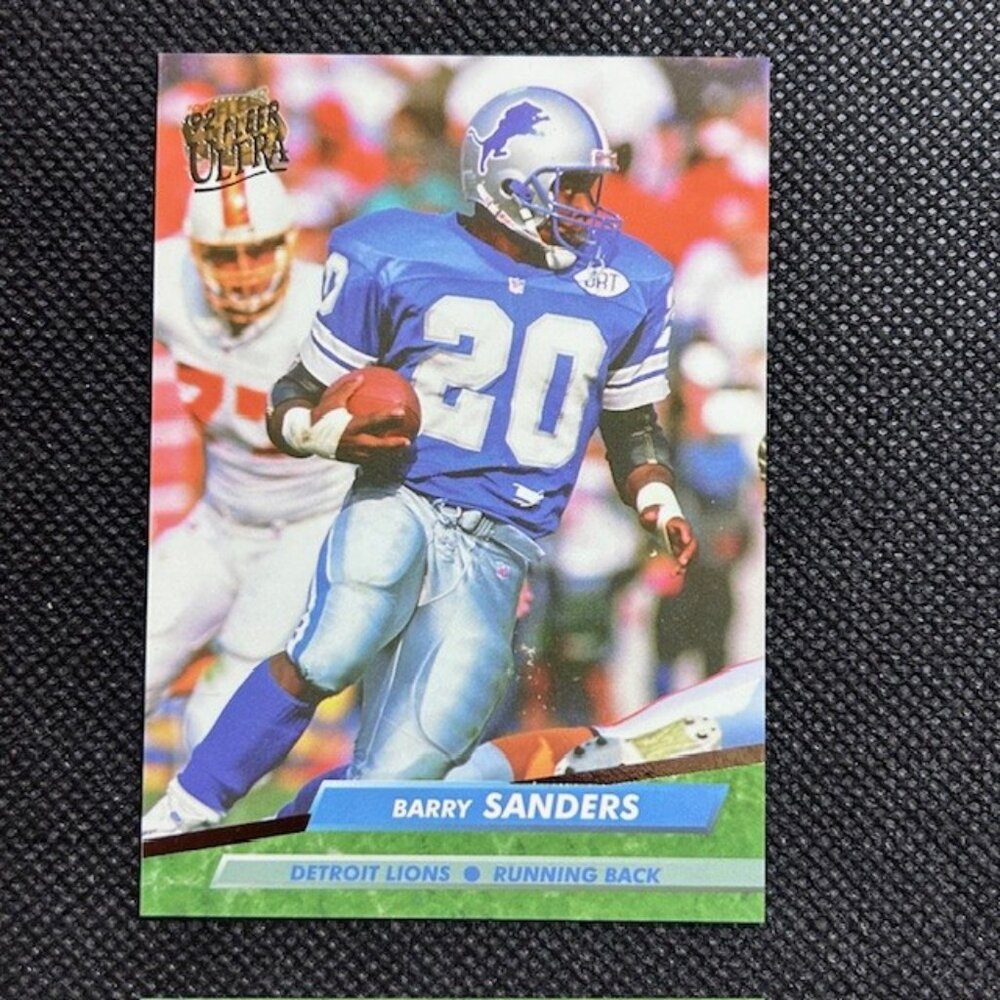 1992 Fleer Ultra #122 Barry Sanders Detroit Lions